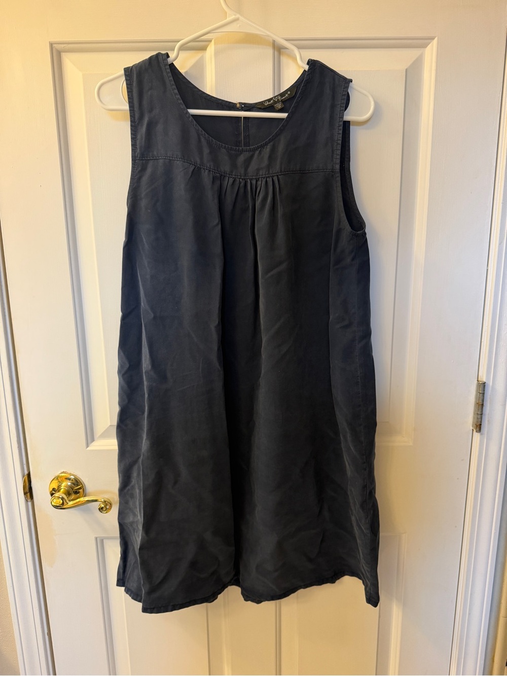 🩷 Tencel Navy Sleeveless A-Line Mini Dress  Size M by Velvet Heart